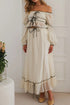 'Loomistry' Off-Shoulder Top and Skirt Set - Celes Fashion